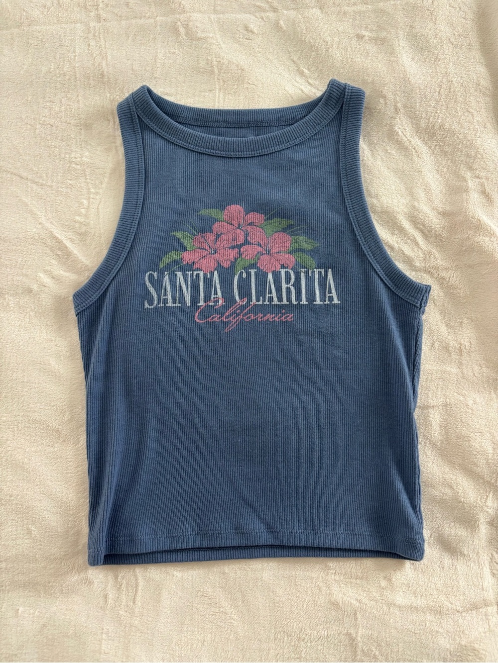 Hollister blue tank top